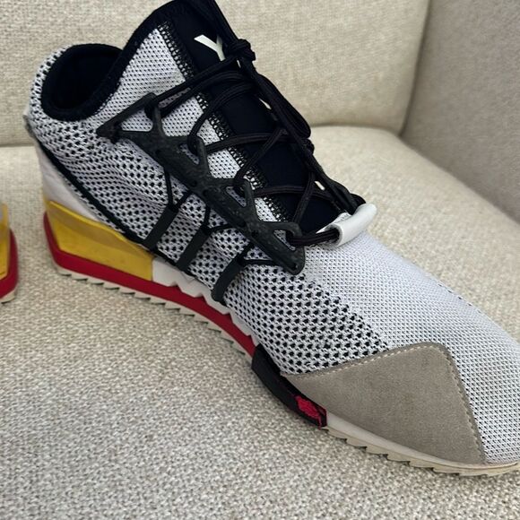 Adidas Y-3 Yohjo Yamamoto Harigane Red Black White Sneaker Rare Find Size 12 - Picture 9 of 16